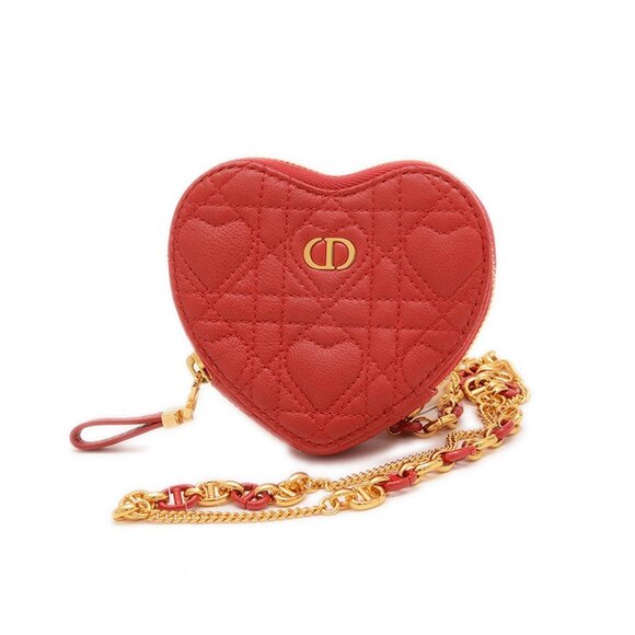 DIOR Red Leather Shoulder Bag - Picture 1 of 6